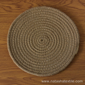 anti-slip Jute flax wholesale coffe mat